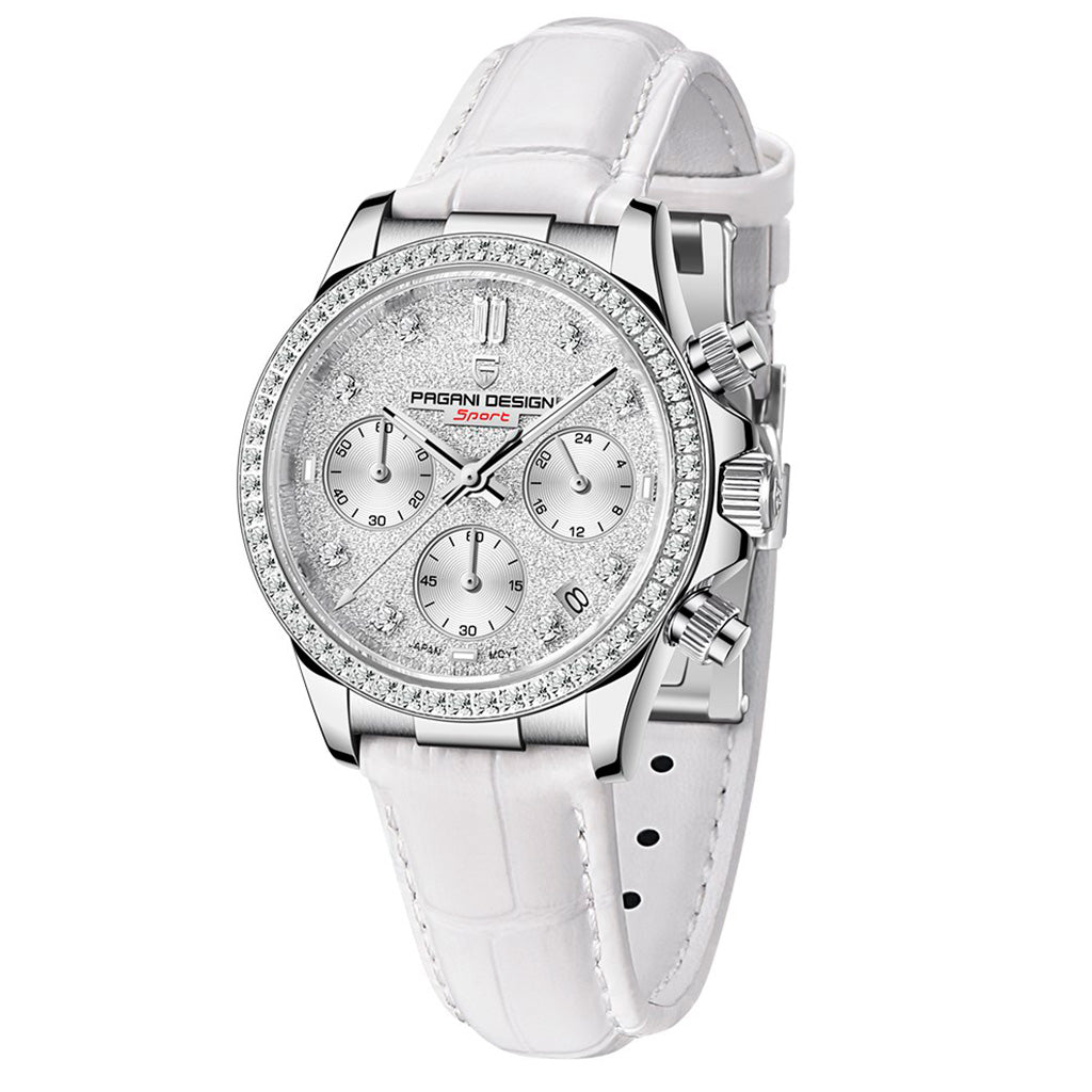 Relógio Feminino Pagani Design Daisy White - Pagani Design