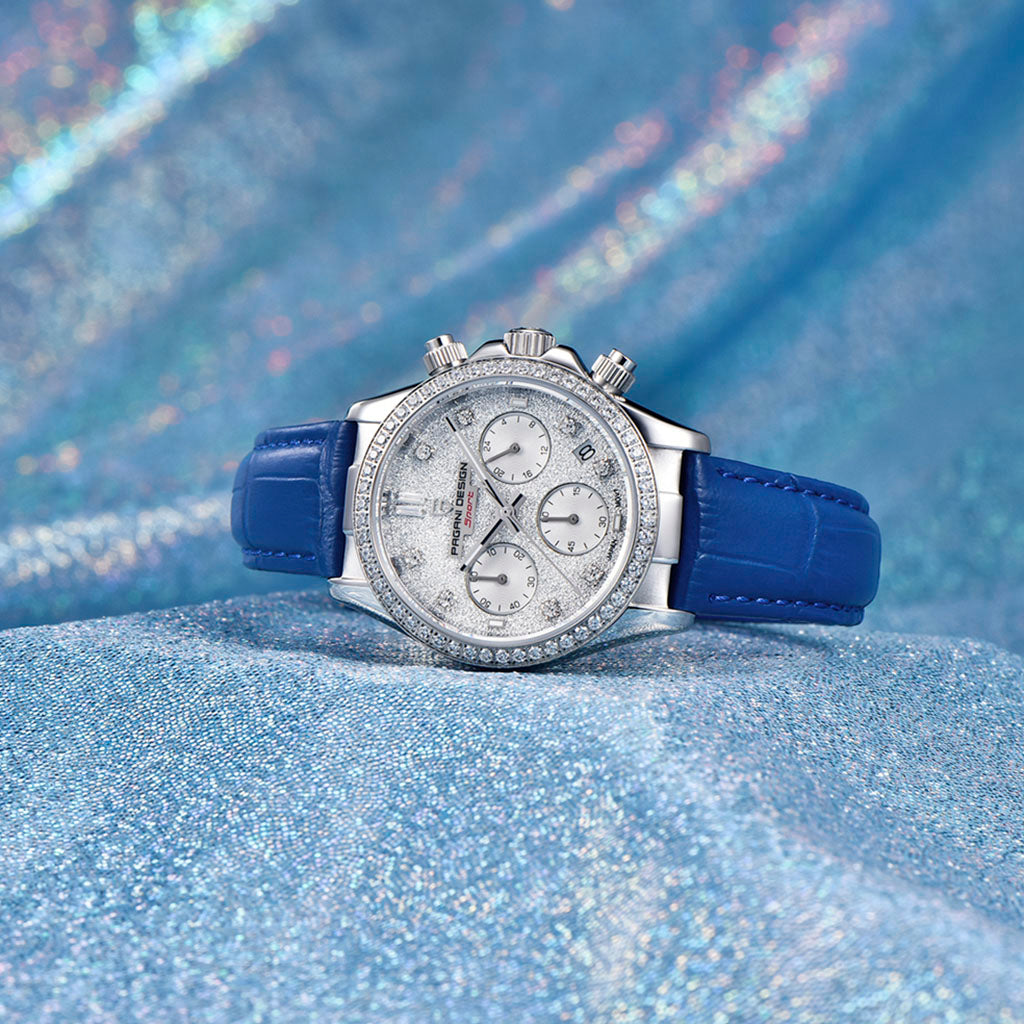 Relógio Feminino Pagani Design Daisy Blue - Pagani Design