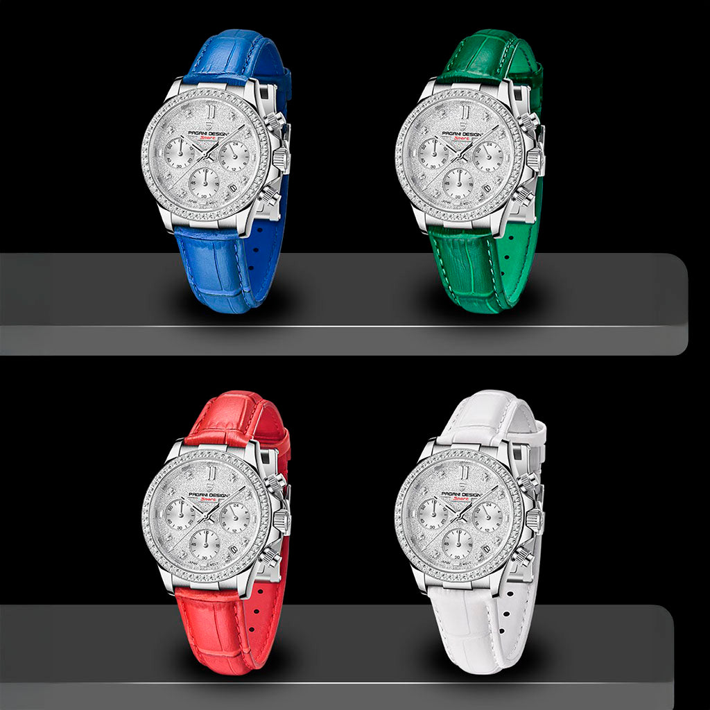 Relógio Feminino Pagani Design Daisy Blue - Pagani Design