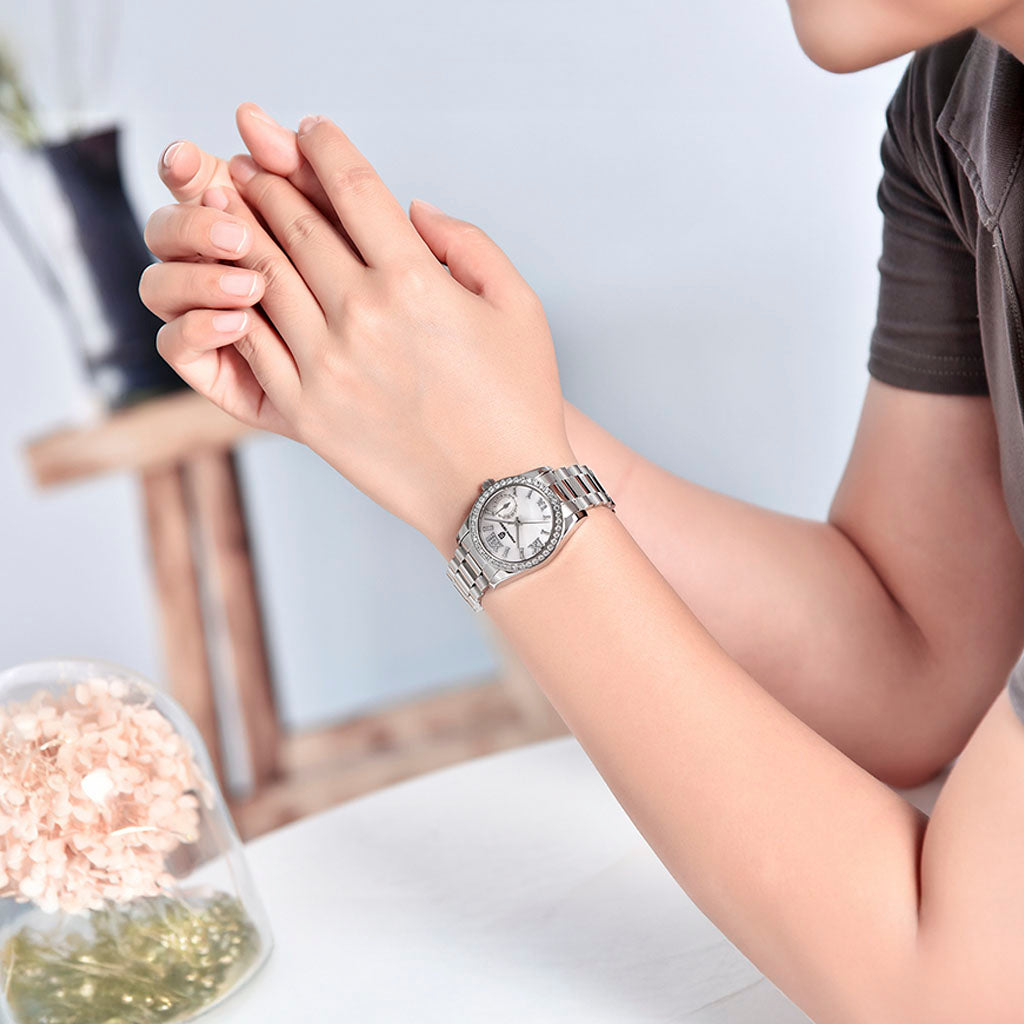 Relógio Feminino Pagani Design Lily White - Pagani Design