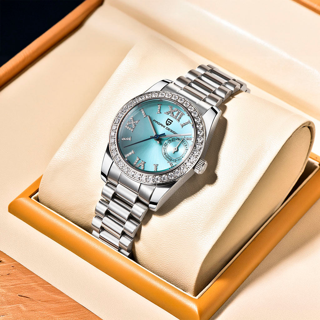 Relógio Feminino Pagani Design Lily Blue - Pagani Design