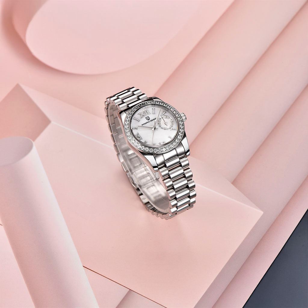 Relógio Feminino Pagani Design Lily White - Pagani Design