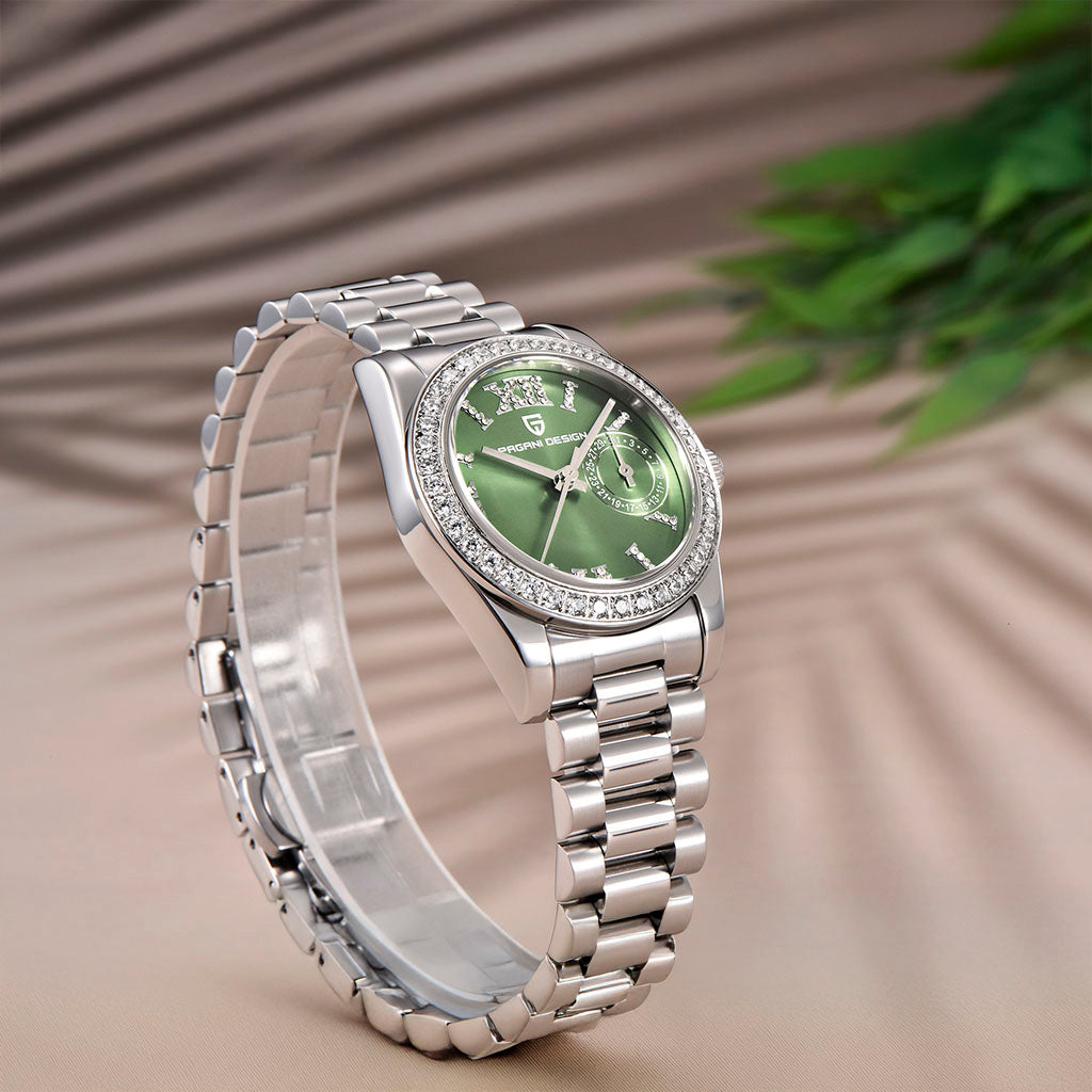 Relógio Feminino Pagani Design Lily Green - Pagani Design