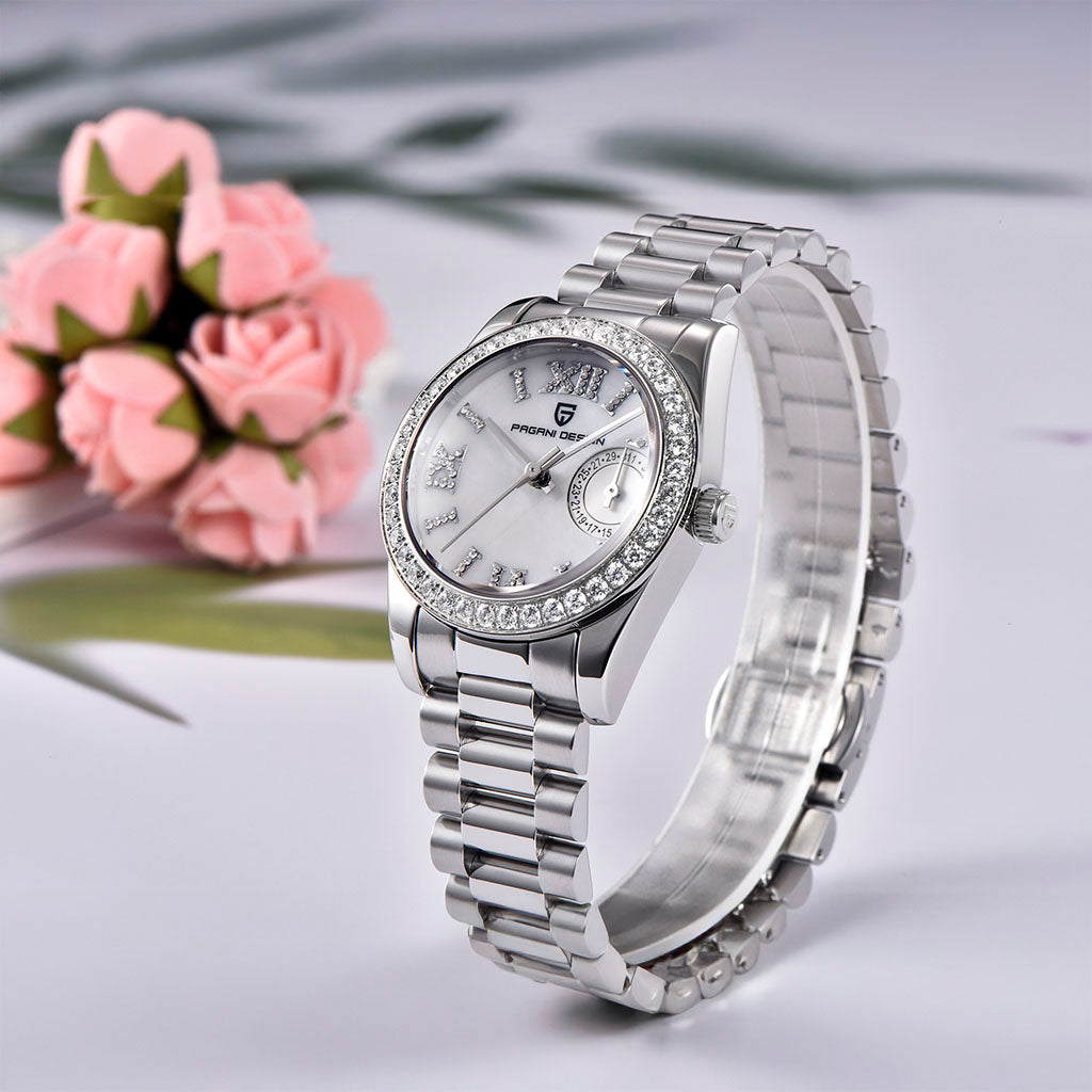 Relógio Feminino Pagani Design Lily White - Pagani Design