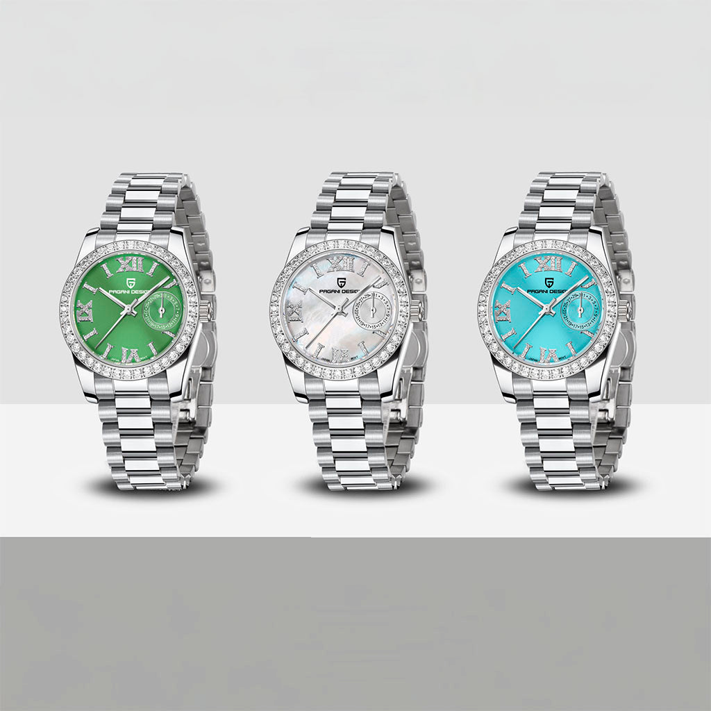 Relógio Feminino Pagani Design Lily Green - Pagani Design