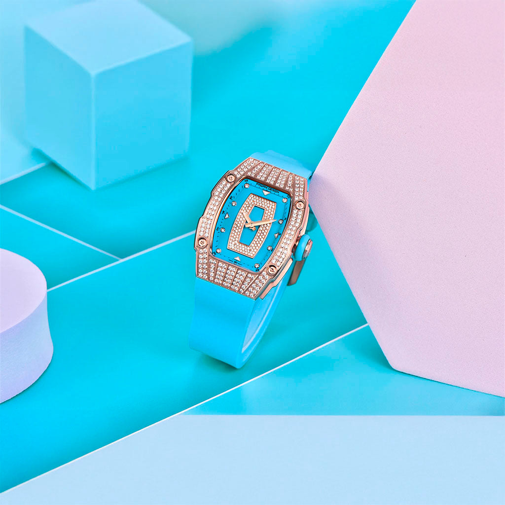 Relógio Feminino Pagani Design Marigold Blue Gold - Pagani Design