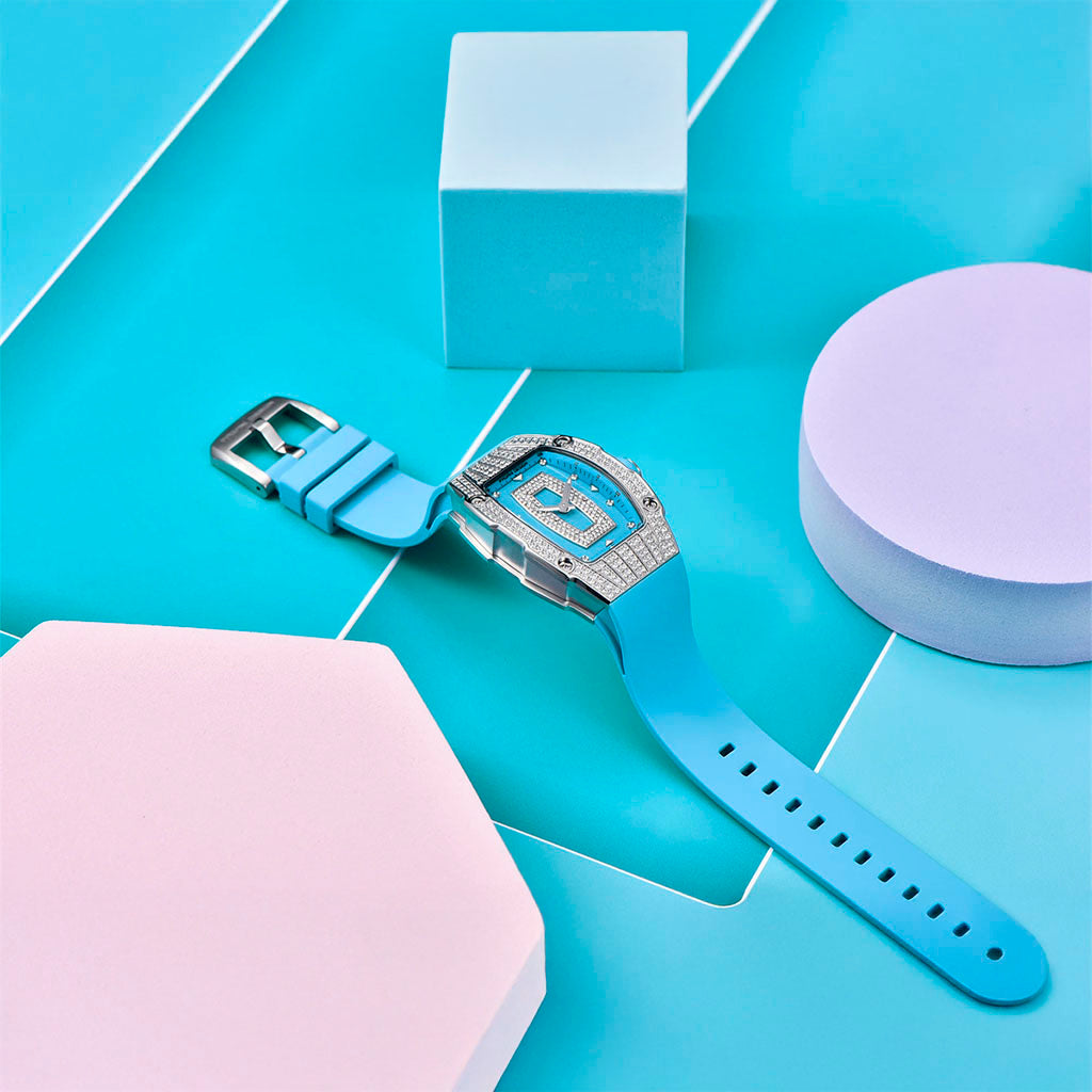 Relógio Feminino Pagani Design Marigold Blue Silver - Pagani Design