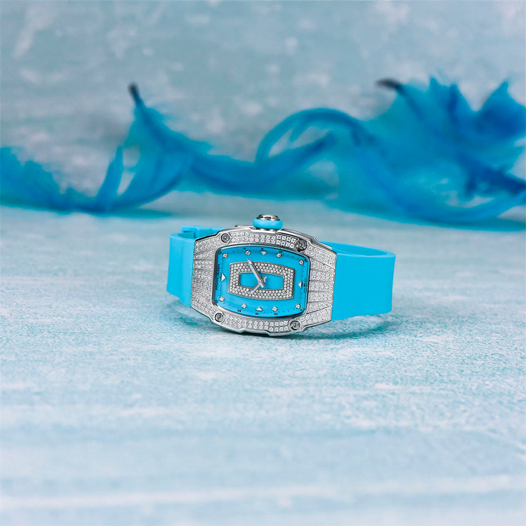 Relógio Feminino Pagani Design Marigold Blue Silver - Pagani Design