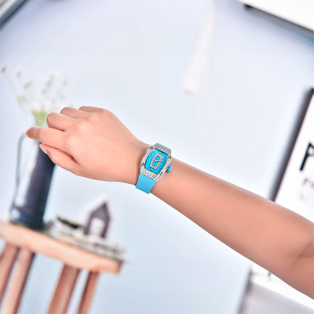 Relógio Feminino Pagani Design Marigold Blue Silver - Pagani Design