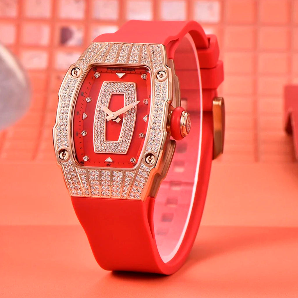 Relógio Feminino Pagani Design Marigold Red Gold - Pagani Design