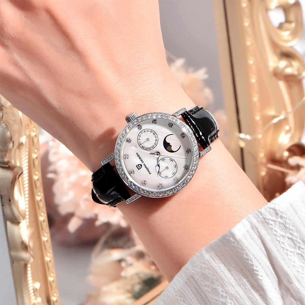 Relógio Feminino Pagani Design Orchid Black - Pagani Design