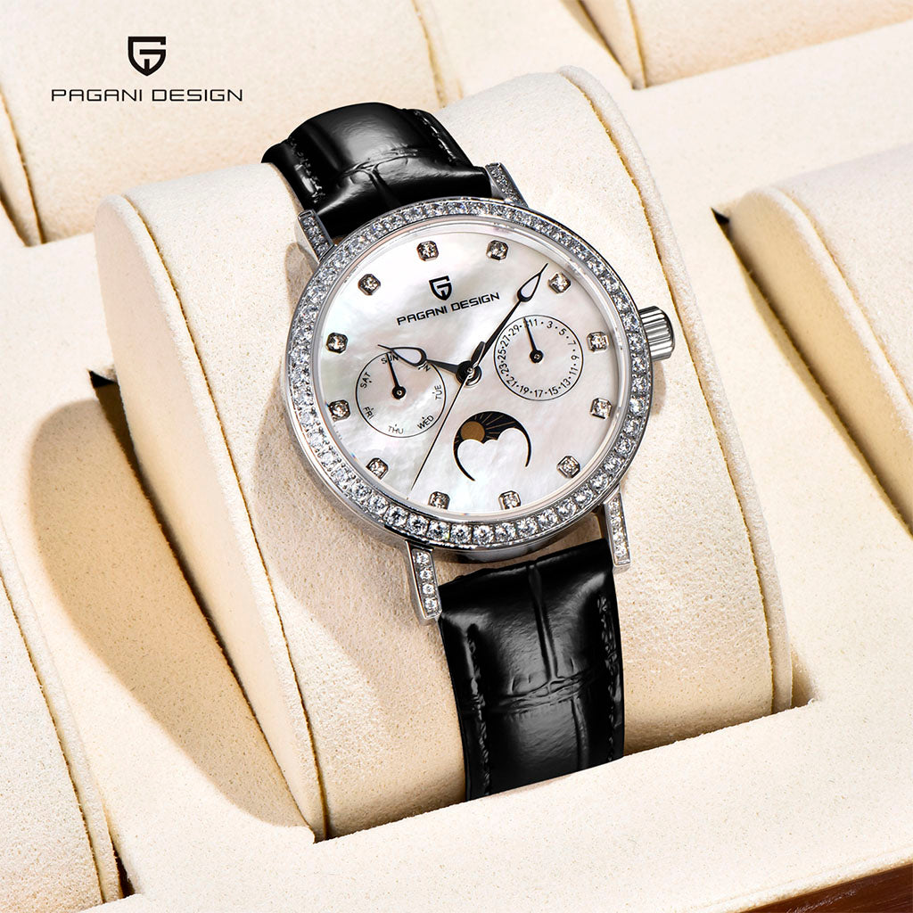 Relógio Feminino Pagani Design Orchid Black - Pagani Design