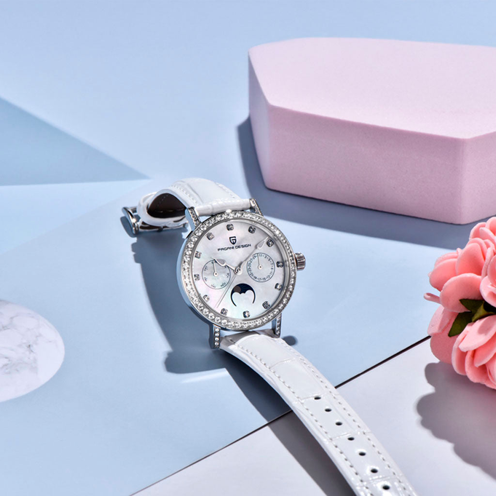 Relógio Feminino Pagani Design Orchid White - Pagani Design