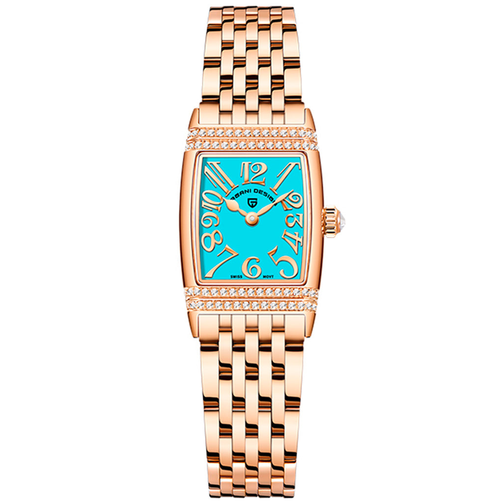 Relógio Feminino Pagani Design Sunflower Gold Blue - Pagani Design