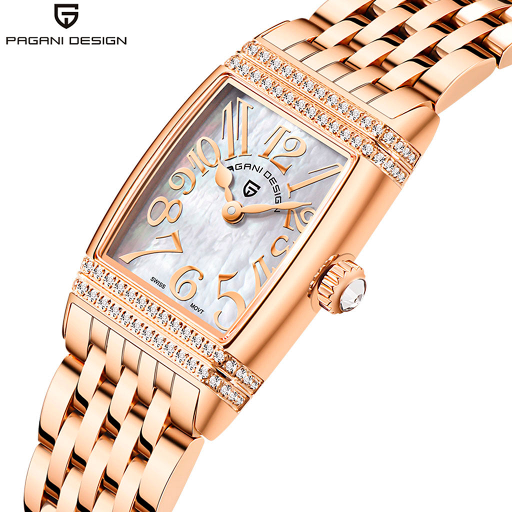 Relógio Feminino Pagani Design Sunflower Gold White - Pagani Design