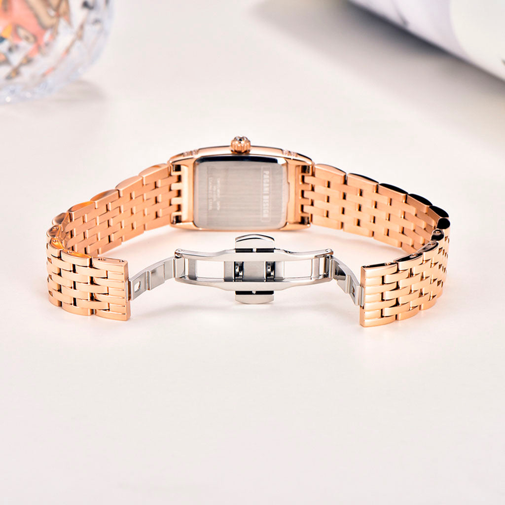 Relógio Feminino Pagani Design Sunflower Gold Red - Pagani Design