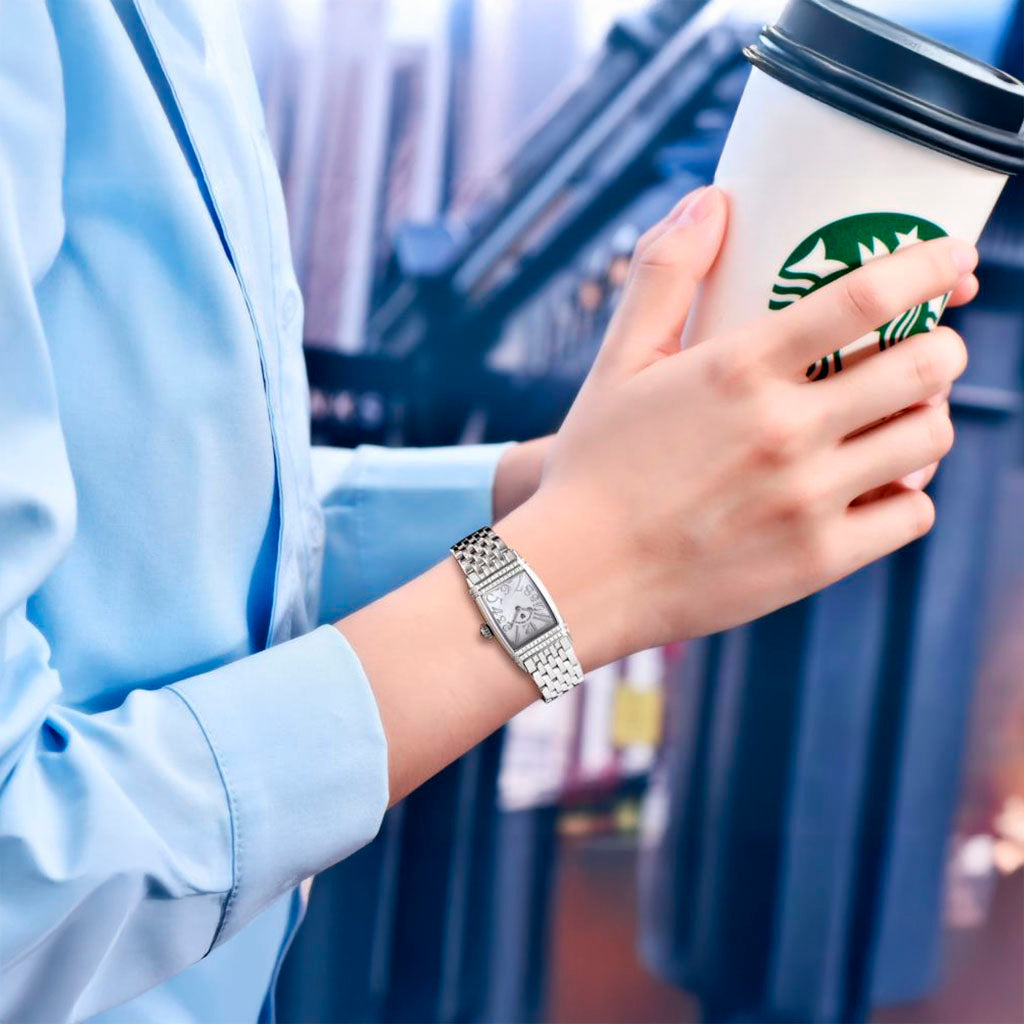 Relógio Feminino Pagani Design Sunflower Silver White - Pagani Design