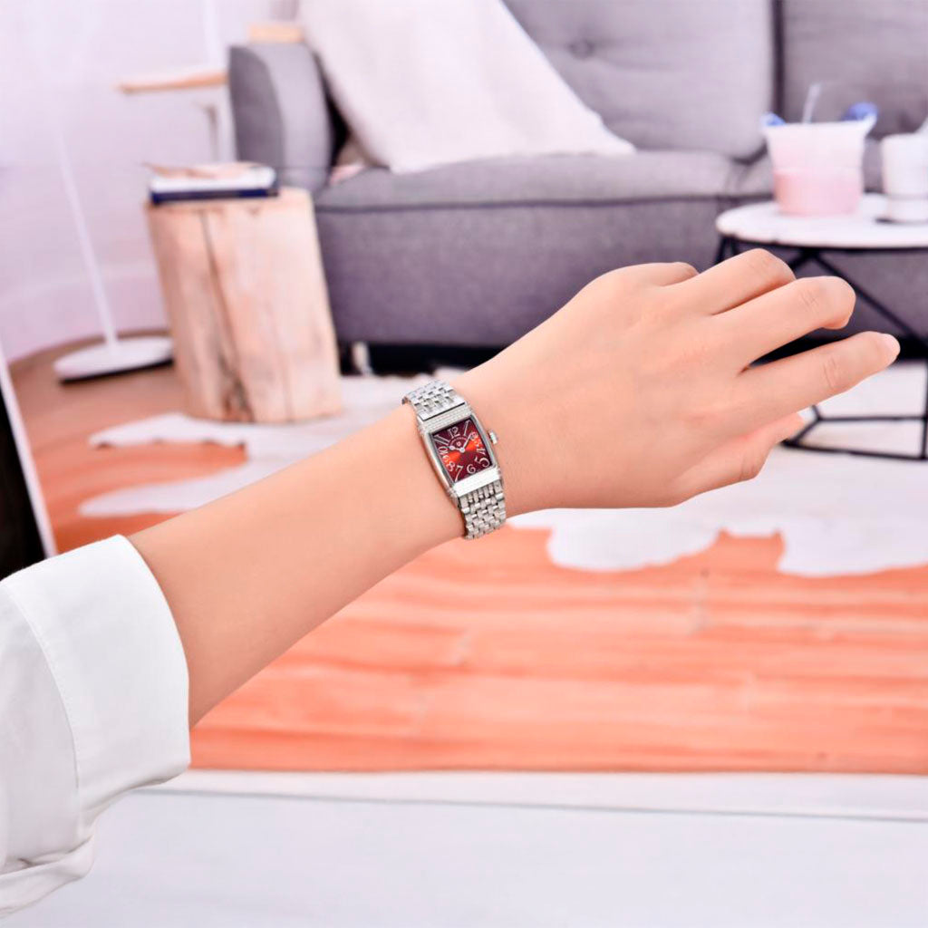 Relógio Feminino Pagani Design Sunflower Silver Red - Pagani Design