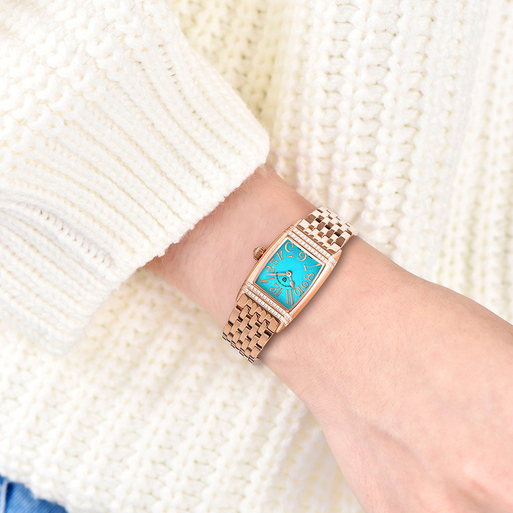 Relógio Feminino Pagani Design Sunflower Gold Blue - Pagani Design