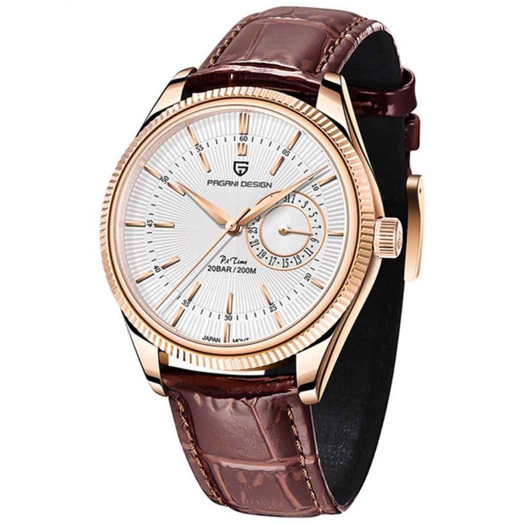 Relógio Masculino Pagani Design Luzzago White Gold