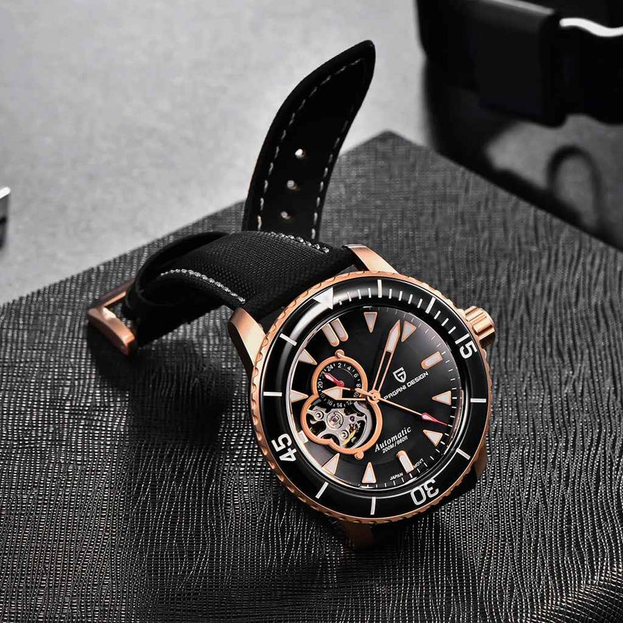 Pagani Design Atlantis Black Rose - caixa e pulseira