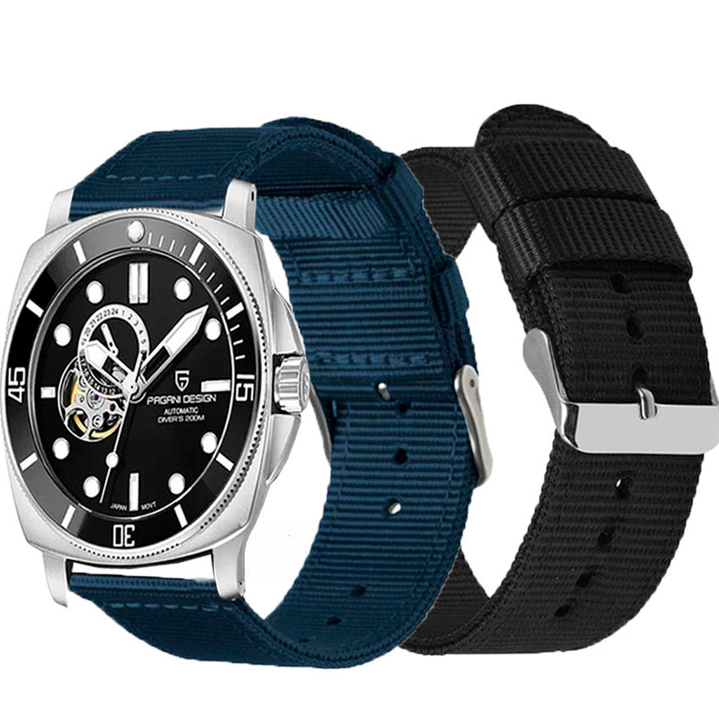 Pulseira Nylon compatível com Relógio Pagani Design Atlantis