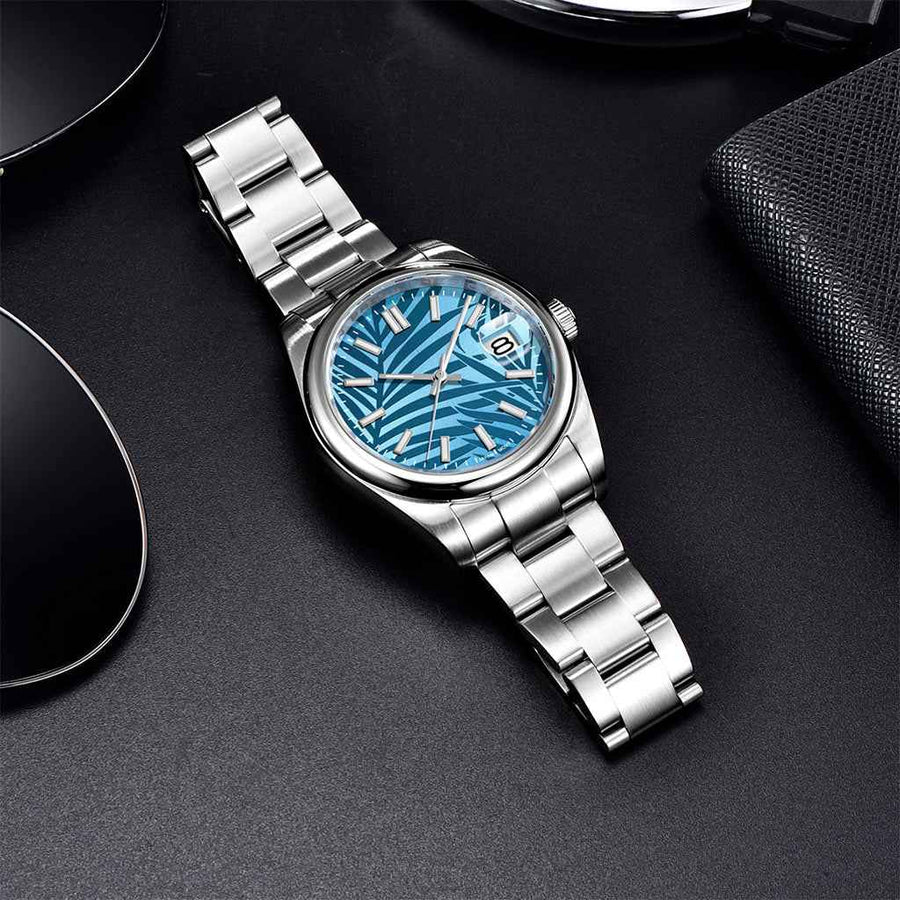Pagani Design Leaf Blue - no pulso