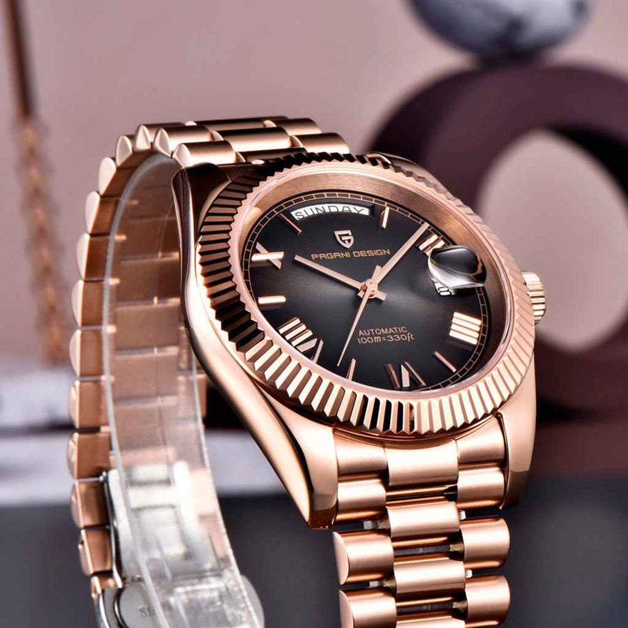 Pagani Design London Rose Gold - caixa e pulseira