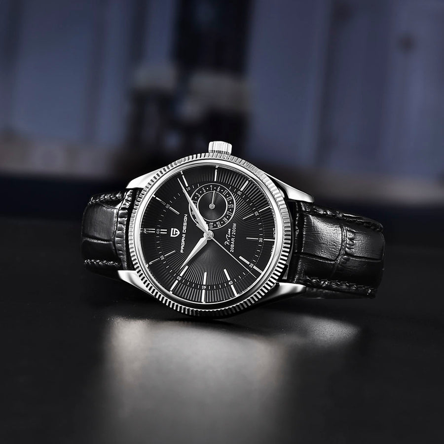 Pagani Design Luzzago Black Silver - no pulso