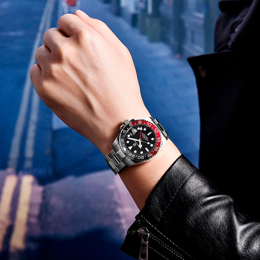 Pagani Design Pantheon Black and Red - caixa e pulseira
