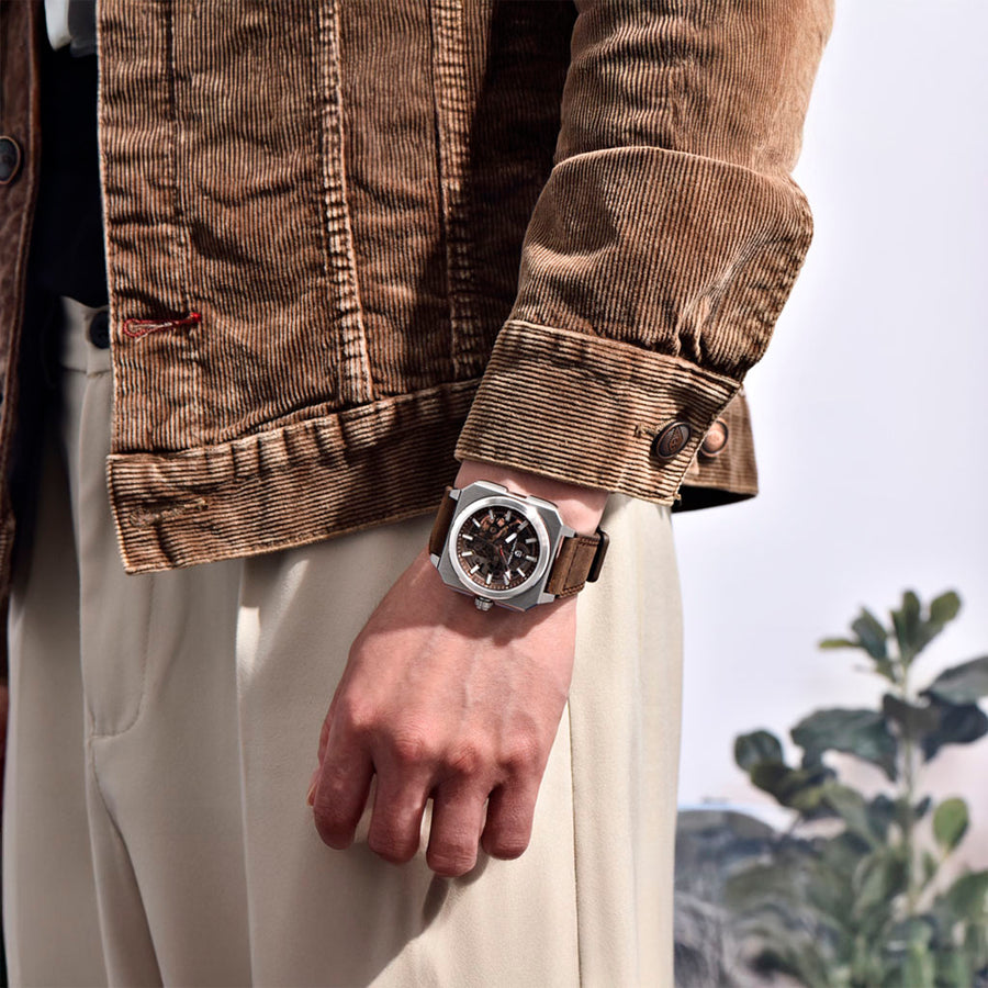 Pagani Design Factory Brown - caixa e pulseira