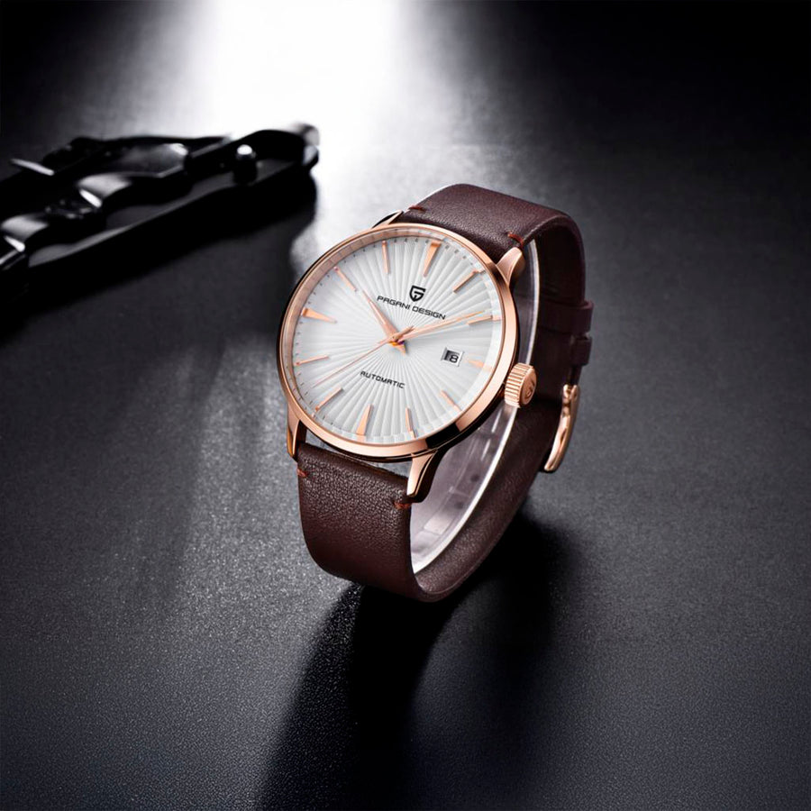 Pagani Design Lugano White Gold Classic Edition - caixa e pulseira