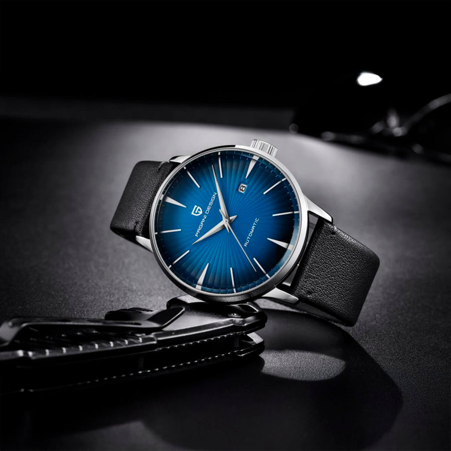 Pagani Design Lugano Blue Classic Edition - caixa e pulseira