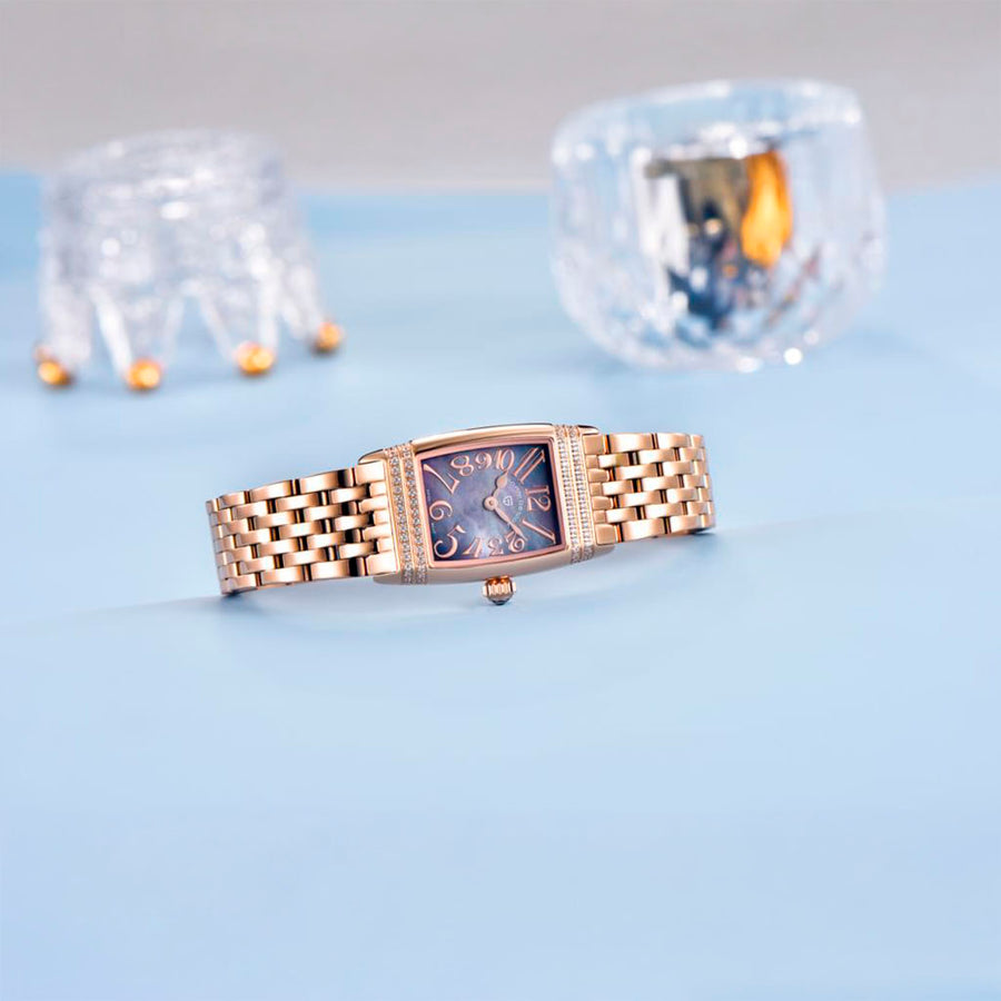 Relógio Feminino Pagani Design Sunflower Gold Nebula - apresentação