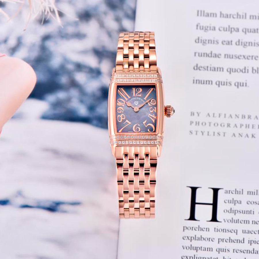 Relógio Feminino Pagani Design Sunflower Gold Nebula - no pulso