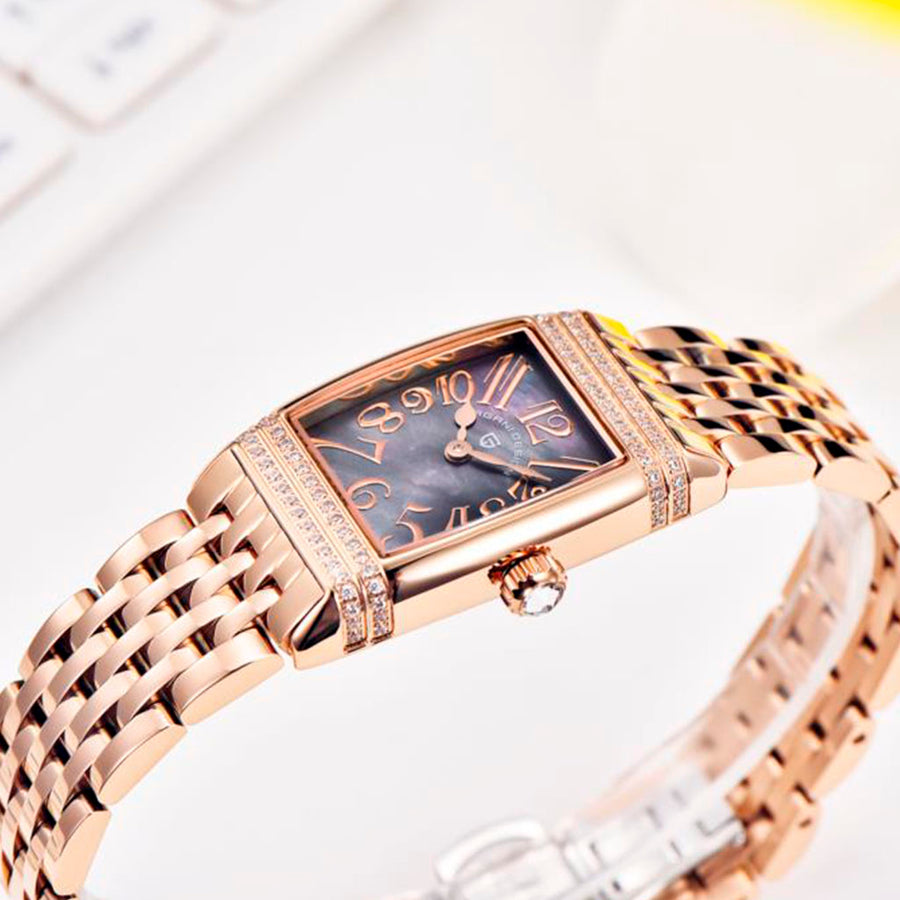 Relógio Feminino Pagani Design Sunflower Gold Nebula - mostrador