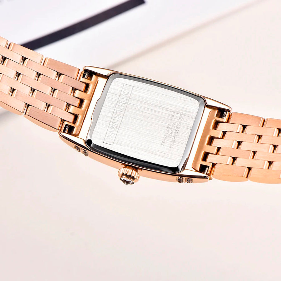 Relógio Feminino Pagani Design Sunflower Gold Nebula - caixa e pulseira