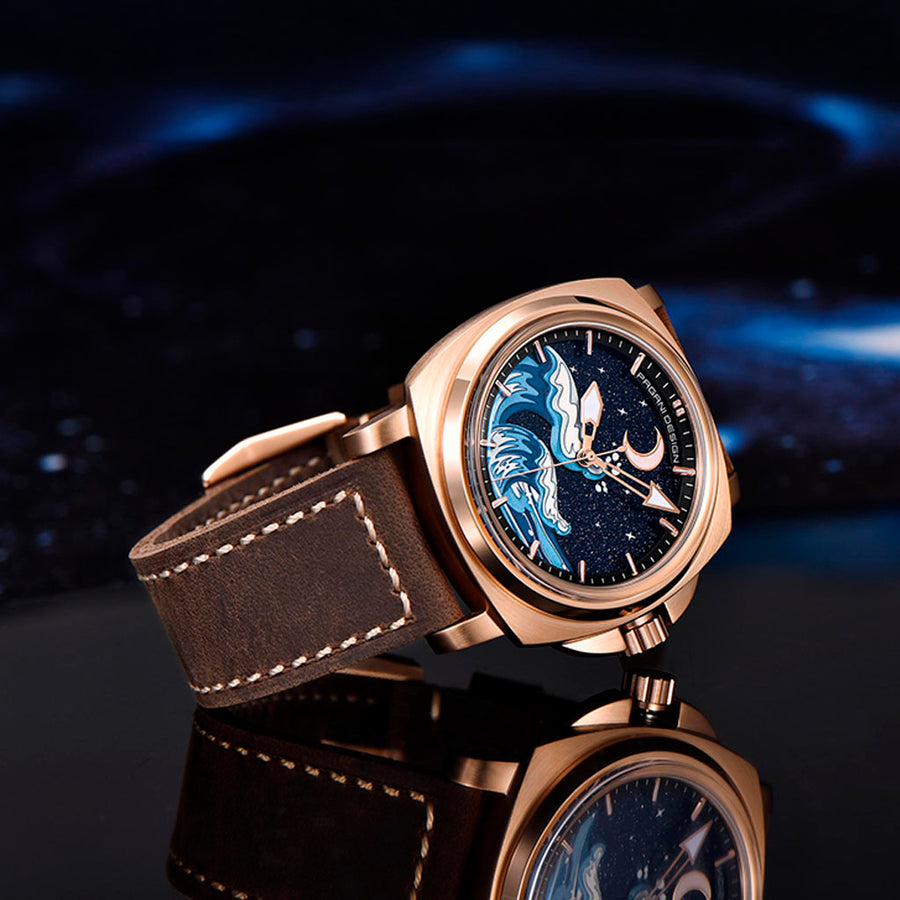 Pagani Design Wave Gold Brown - caixa e pulseira