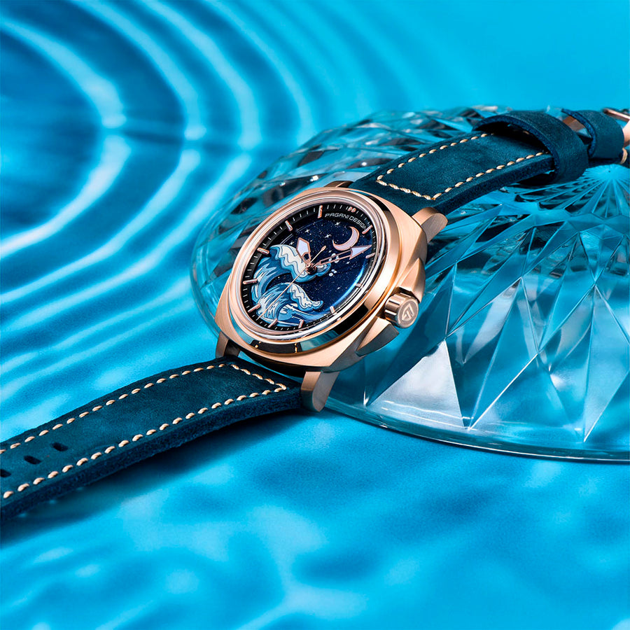 Pagani Design Wave Gold Blue - acabamento