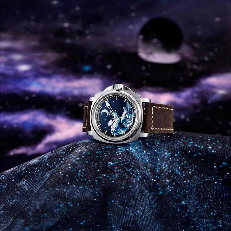 Pagani Design Wave Silver Brown - caixa e pulseira