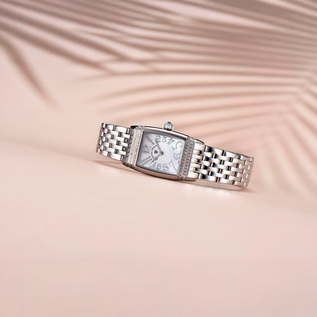 Relógio Feminino Pagani Design Sunflower Silver White - Pagani Design