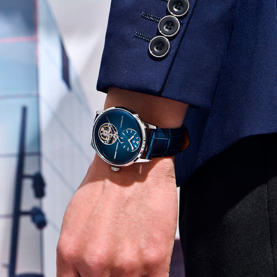 Pagani Design Tourbillon Blue - mostrador